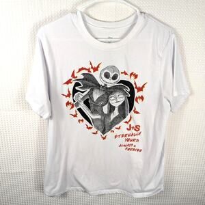 Disney Nightmare Before Christmas 1X Jack Sally Eternal Love Graphic T-Shirt
